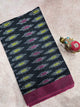 Mercerised warp ikkat saree - WW250