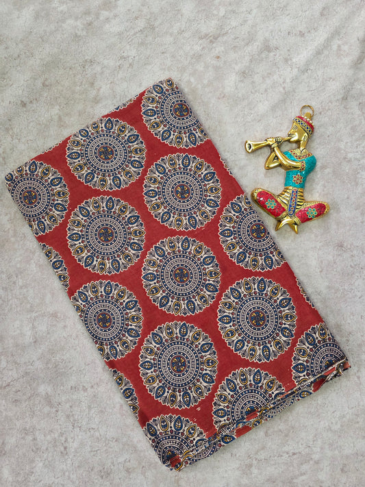 Pure kalamkari cotton running material (0.5mtr)-DK124