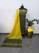 Checked Bhagalpuri fusion mangalagiri silk set - BA524
