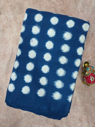 Handloom double ikkat  running material - WW654