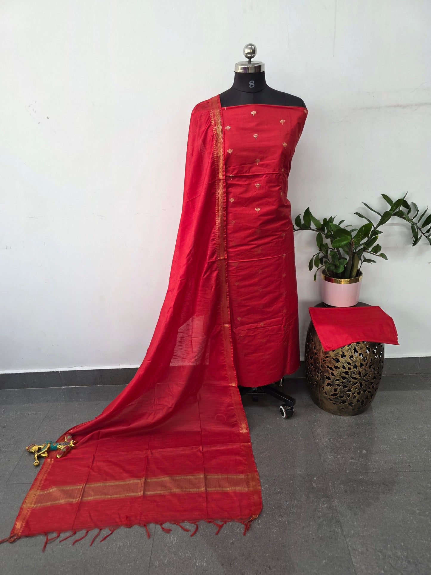 Bhagalpuri dobby weaving silk set -BA570