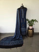 Handcrafted ajrakh modal silk set - HZ194