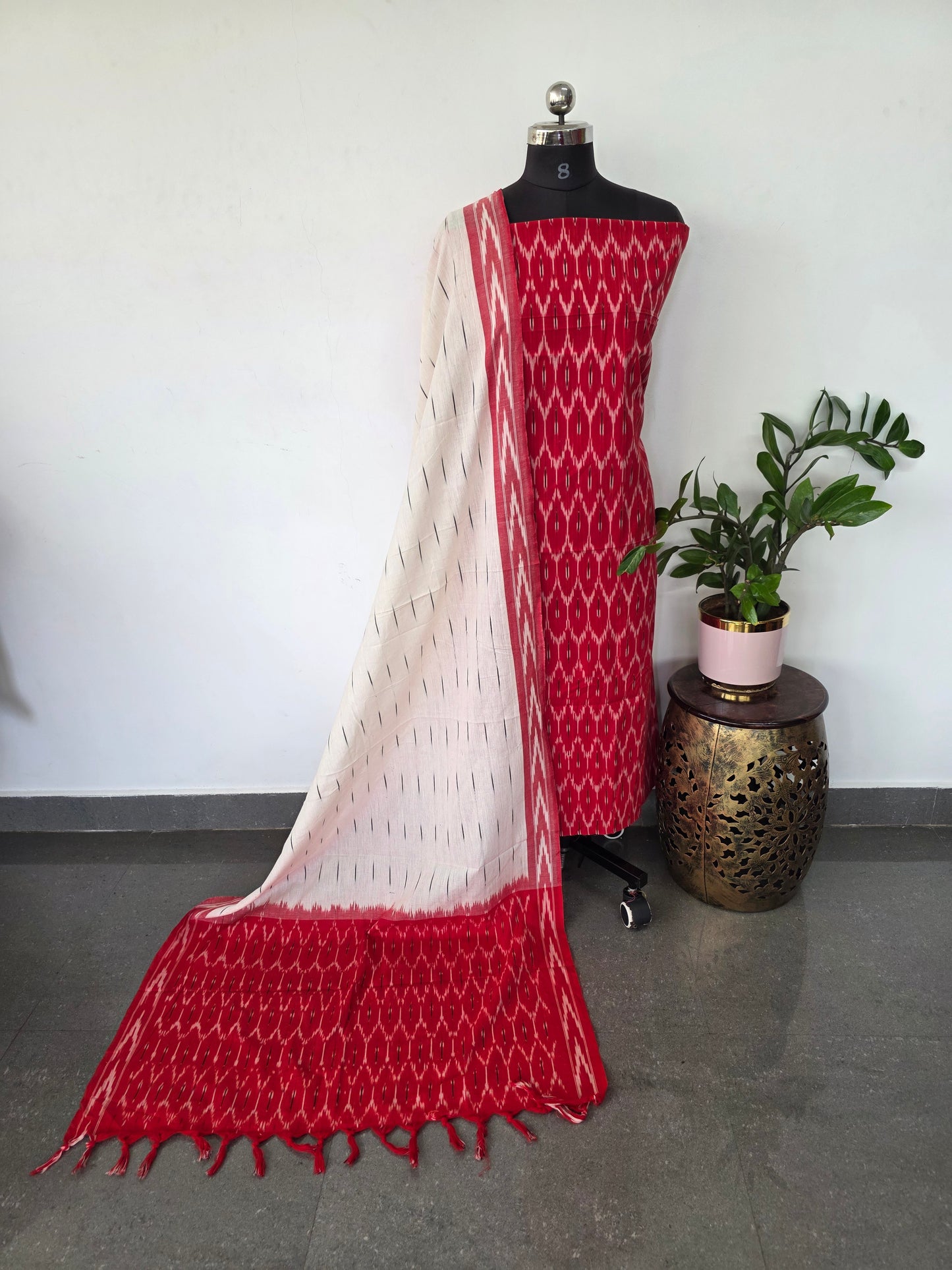 Pochampally ikkat cotton set - KK177
