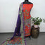 Kalahasthi Handcrafted Penkalamkari bangalore silk set -KH251