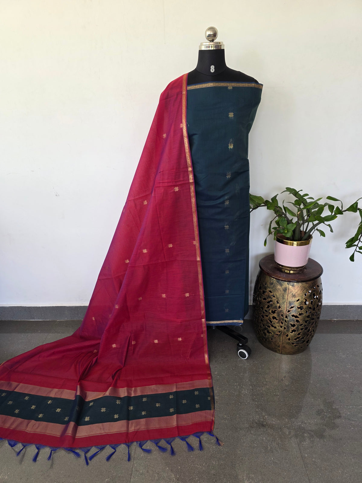 Semi Maheshwari silk salwar set-SM284