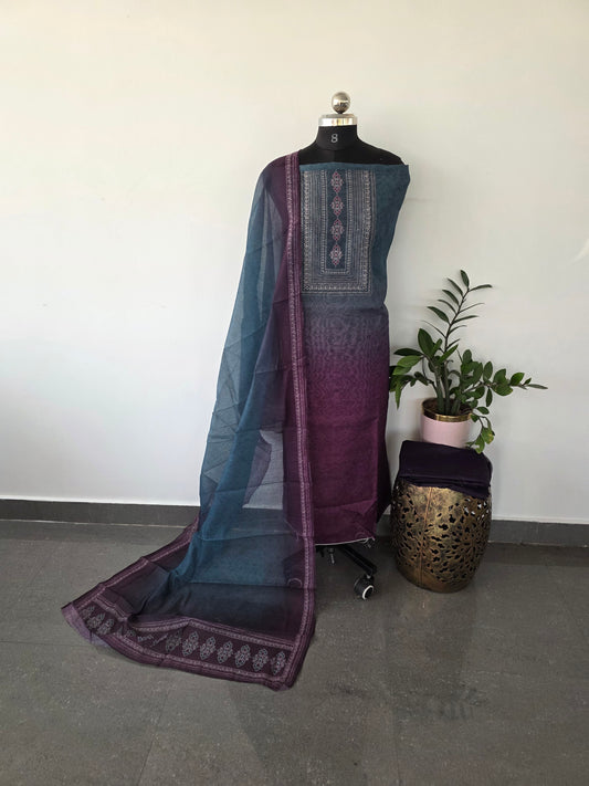 Fancy shimmer silk set - WK6