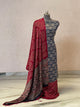 Handcrafted Rajasthan ajrakh modal silk set (3 pc)- HZ266