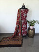 Kalamakari inspired semi maheswari silk set-KM84