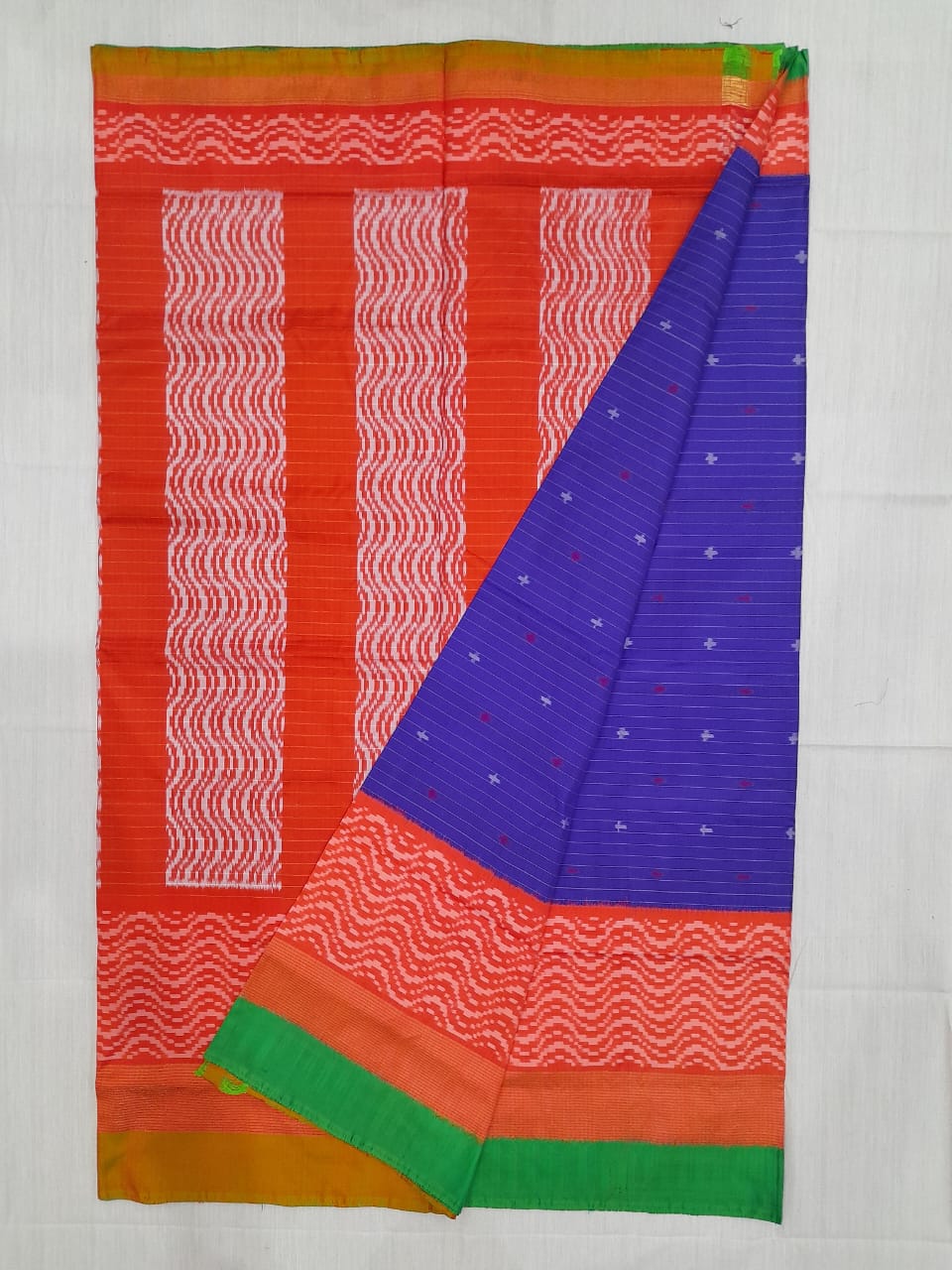 Handloom Mulbery ikkat pattu saree-WW884