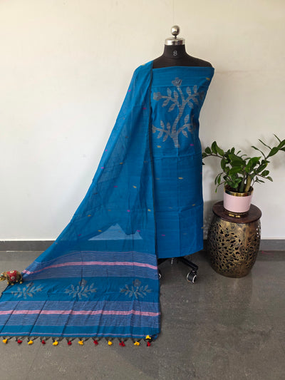 Semi muslin jamdhani salwar set - JMM483