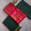 Madurai sungudi tissue with kolam border -MS114
