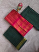 Madurai sungudi tissue with kolam border -MS114
