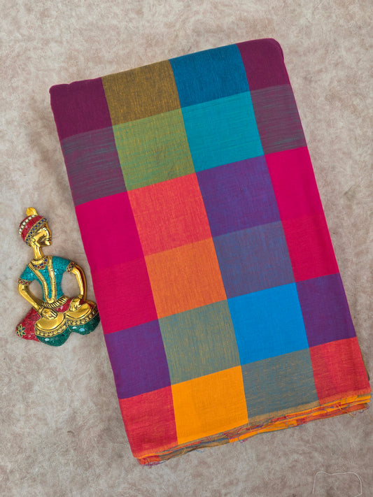 Madras kattam prewashed running material ( 0.5 mtrs ) (4 inches*4 inches) - MD60
