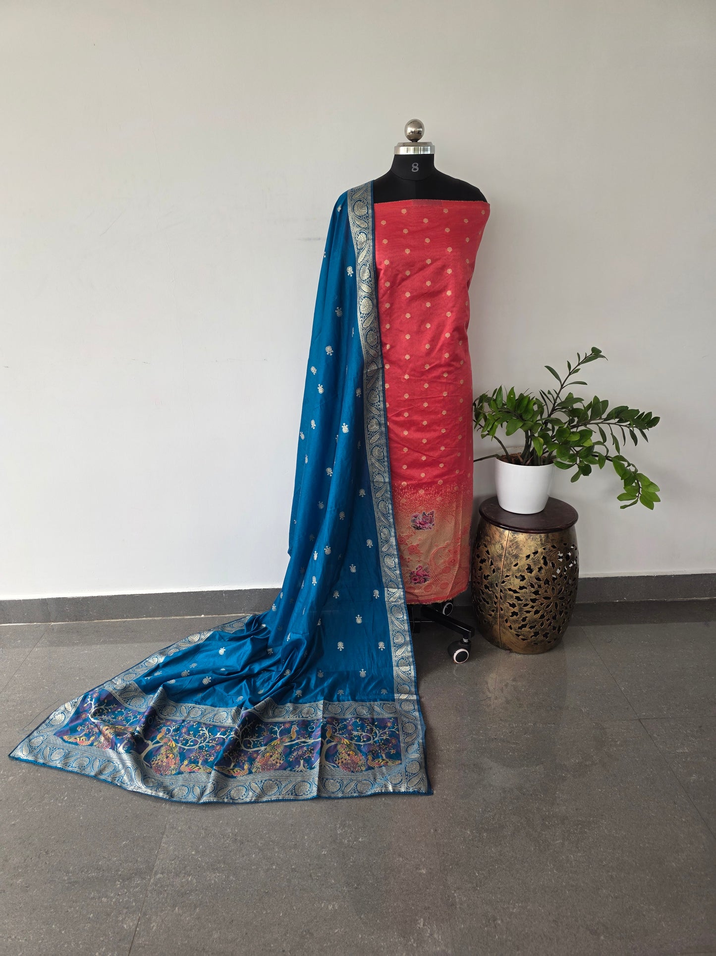 Fancy paithani silk set - UB22