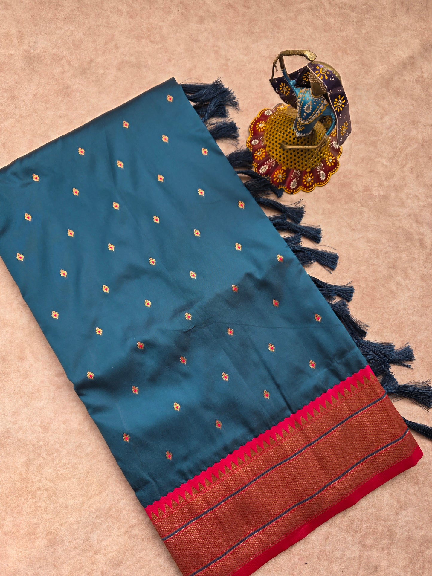 Premium soft silk paithani saree - 3