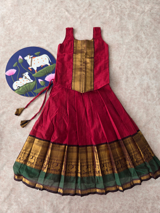 Chettinadu cotton pavadai set- KH2