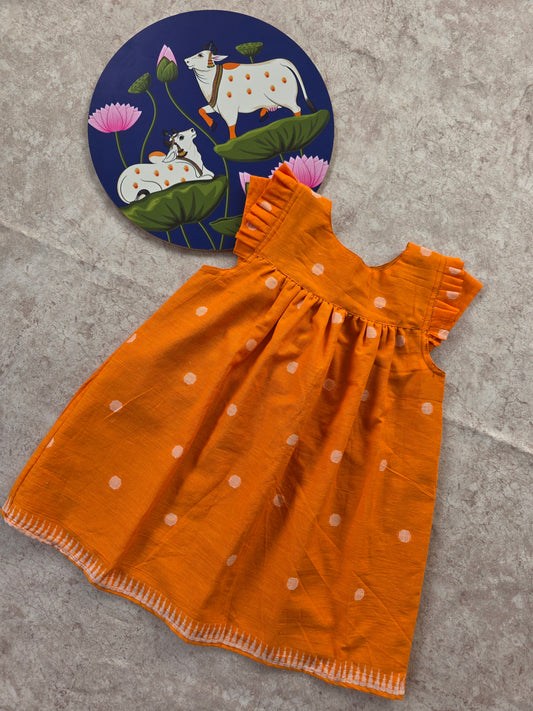 Prewashed pure cotton Frock- 4