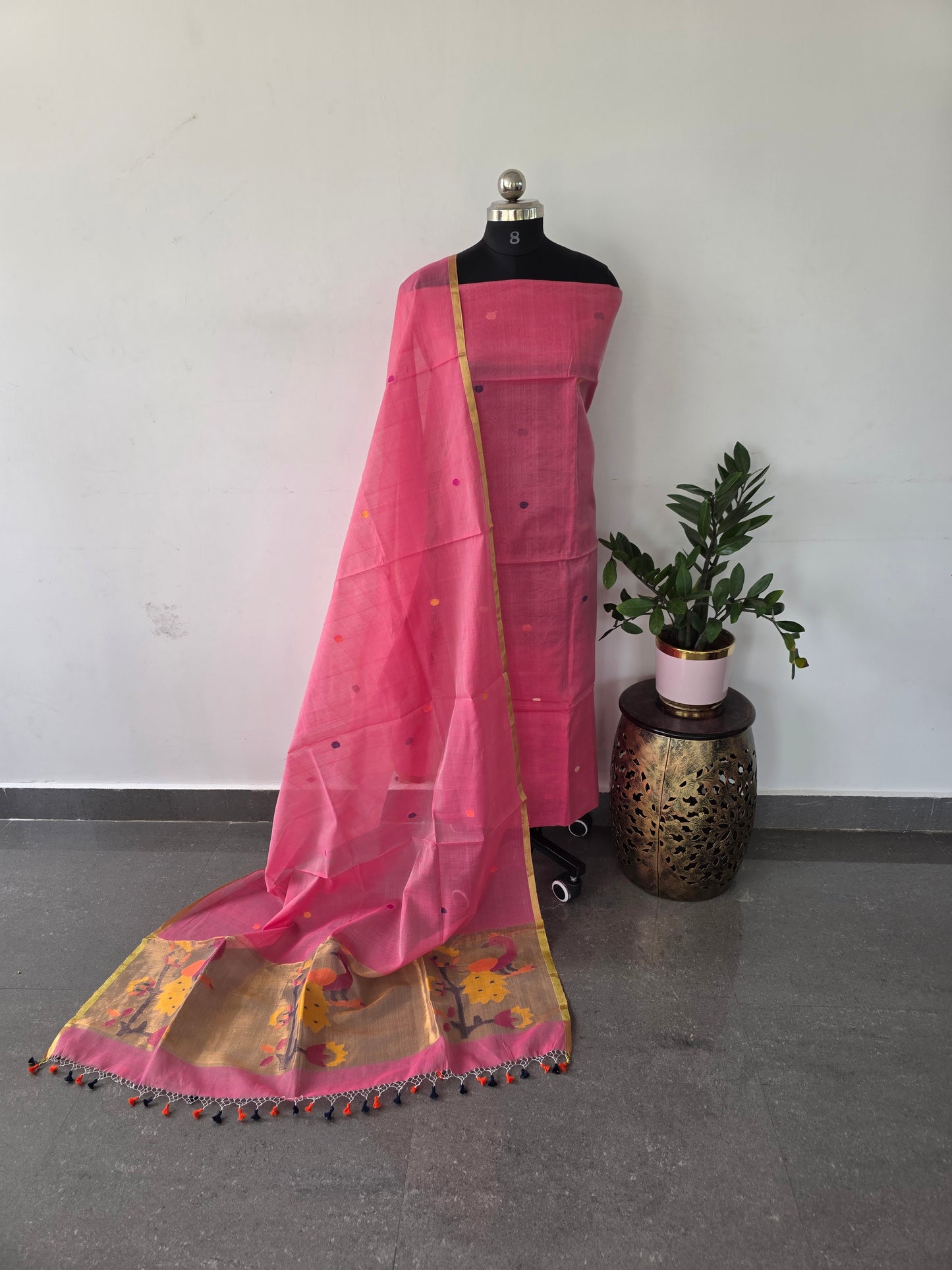 Premium muslin jamdhani set - MU6