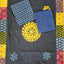Handcrafted ajrakh cotton top with applique cotton shawl - BAA33