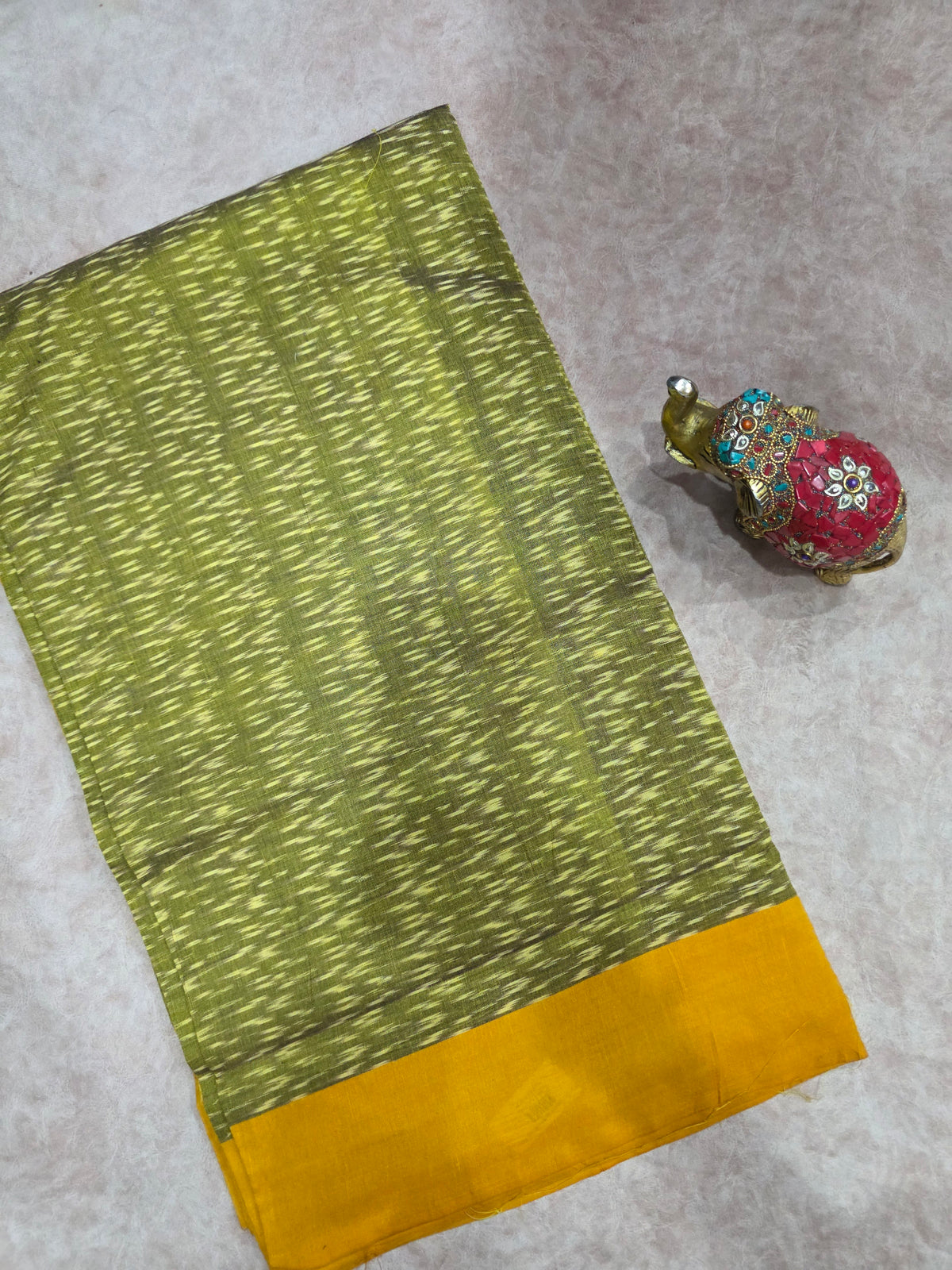 Mercerised warp ikkat saree - WW248
