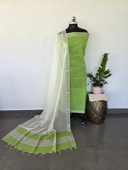 Mangalagiri cotton set with zari border  - MAA70