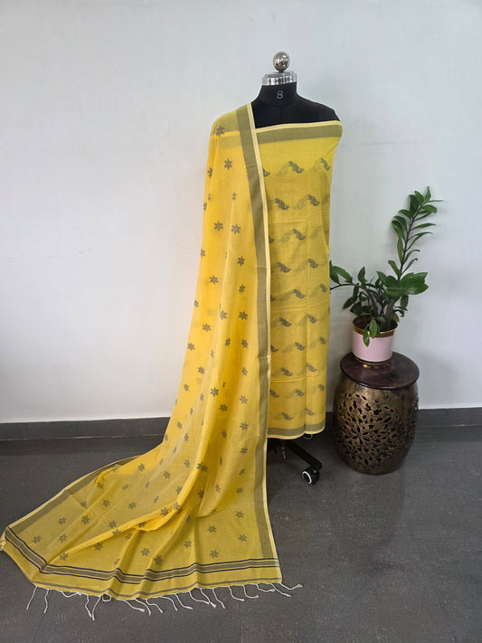 Premium mul khadi cotton jamdhani set - BB317