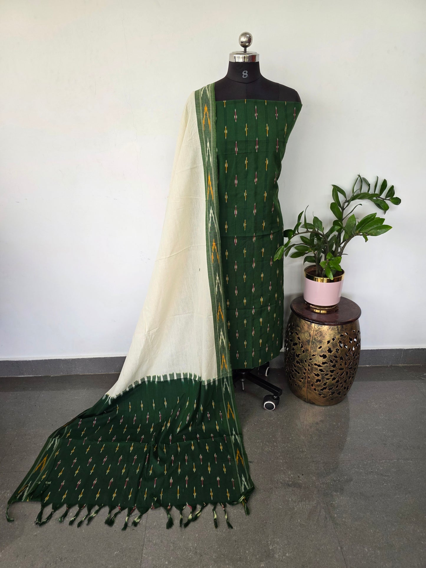 Pochampally ikkat cotton set - KK179