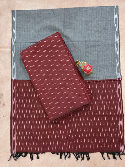 Pochampally ikkat cotton set -WW302