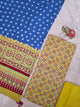 Handcrafted ajrakh cotton top with pure bandhani cotton shawl - BAA10