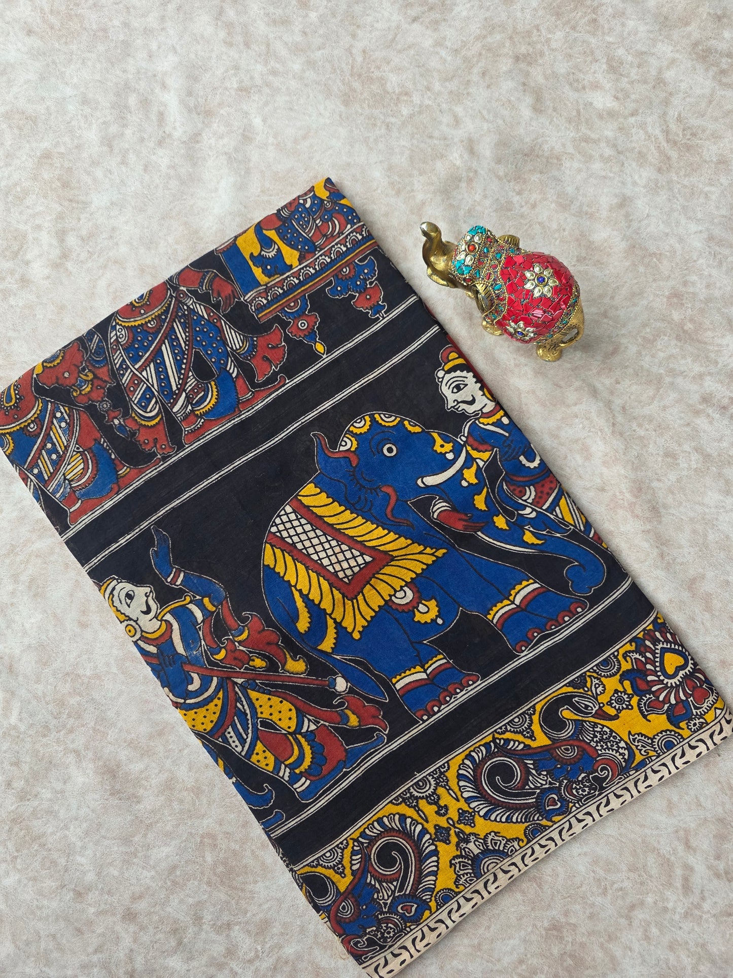 Pure kalamkari cotton saree  - 11