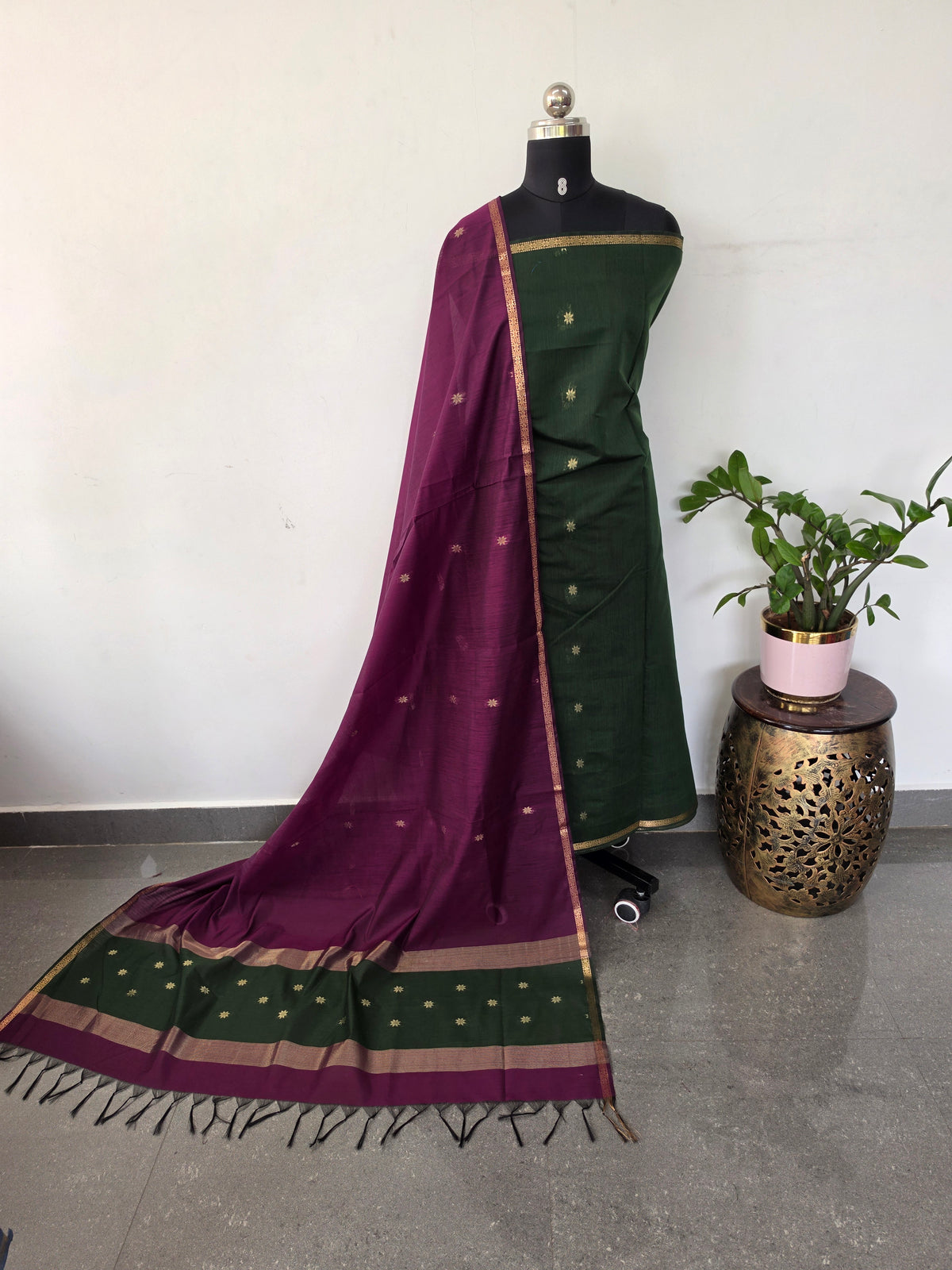 Semi Maheshwari silk set-SM330