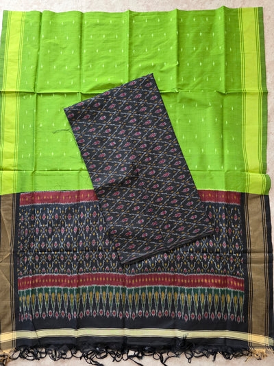 Handloom Pochampally ikkat sico pattu set - KK40