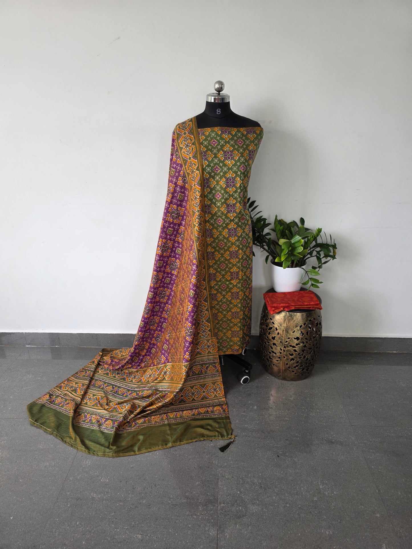 Premium soft patola silk set - SP39