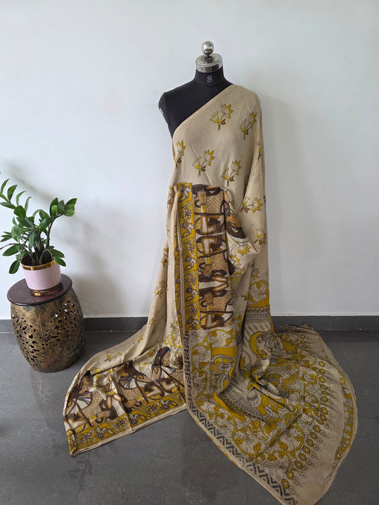 Authentic Kota kalamkari saree - AK153