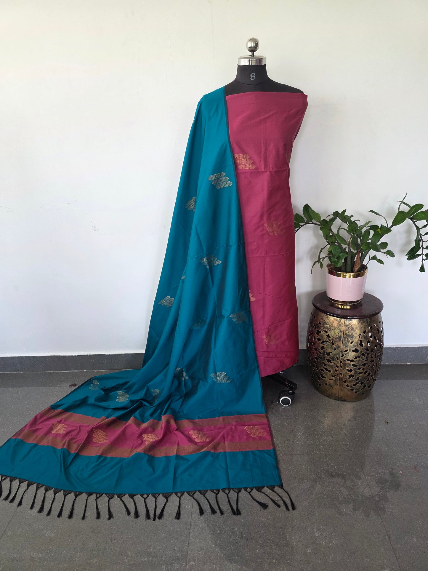 Borderless soft silk salwar set -GS47
