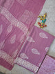 Handblock jaipuri cotton with chiffon duppatta - JA595