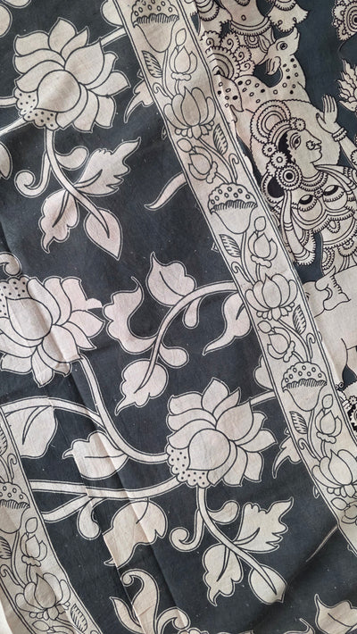 Pure Kalamkari Cotton Salwar Set (2.5 Metres) - Ak370