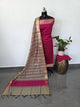 Banarasi silk set with mangalagiri border-DW18
