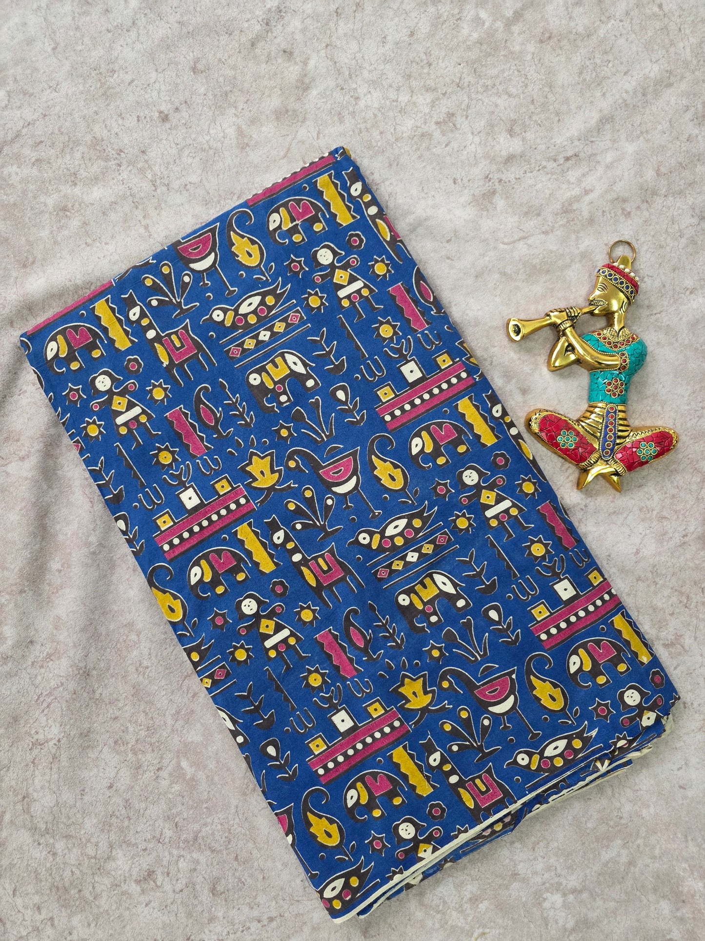 Pure kalamkari cotton running material (0.5mtr)-DK128