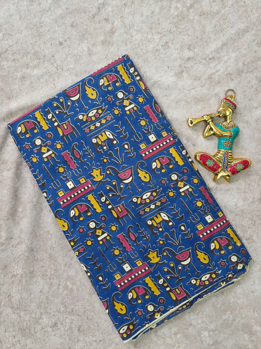 Pure kalamkari cotton running material (0.5mtr)-DK128
