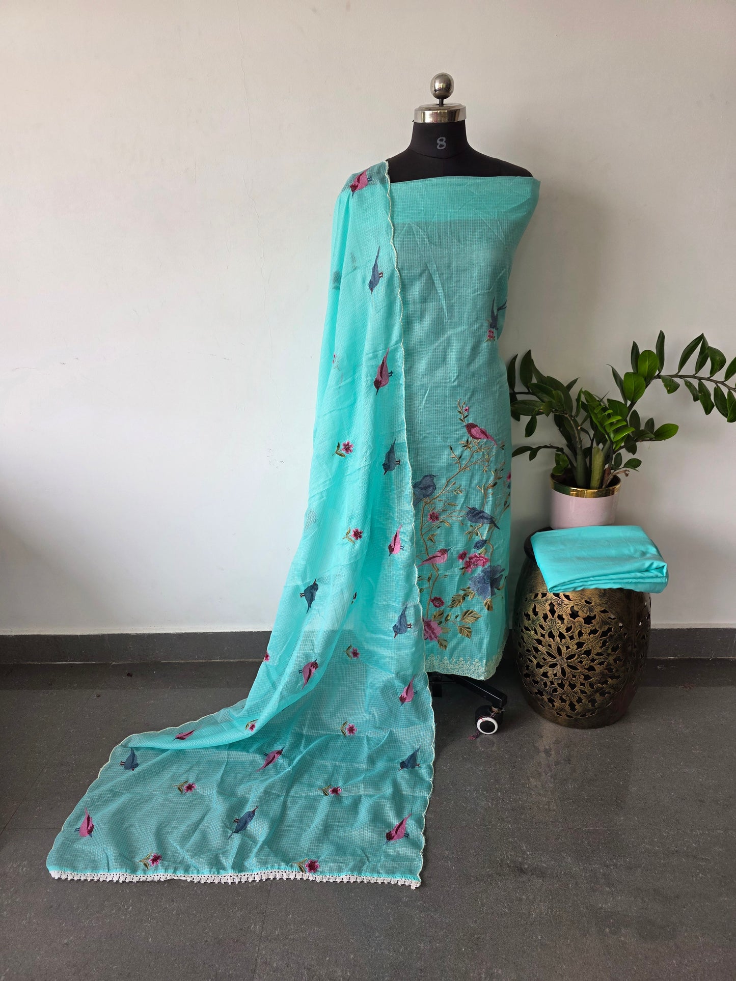 Embroidery Kota salwar set - KV44