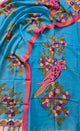 Handcrafted Kalahasthi Penkalamkari bangalore silk set - KH14