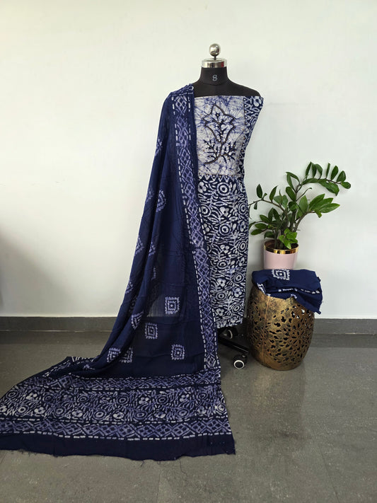 Batik pure cotton salwar set - BA369