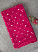 Handcrafted bandhini cotton running fabric-BN165