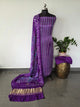 Handcrafted Tie & dye modal silk set with lagdi patta-BN110