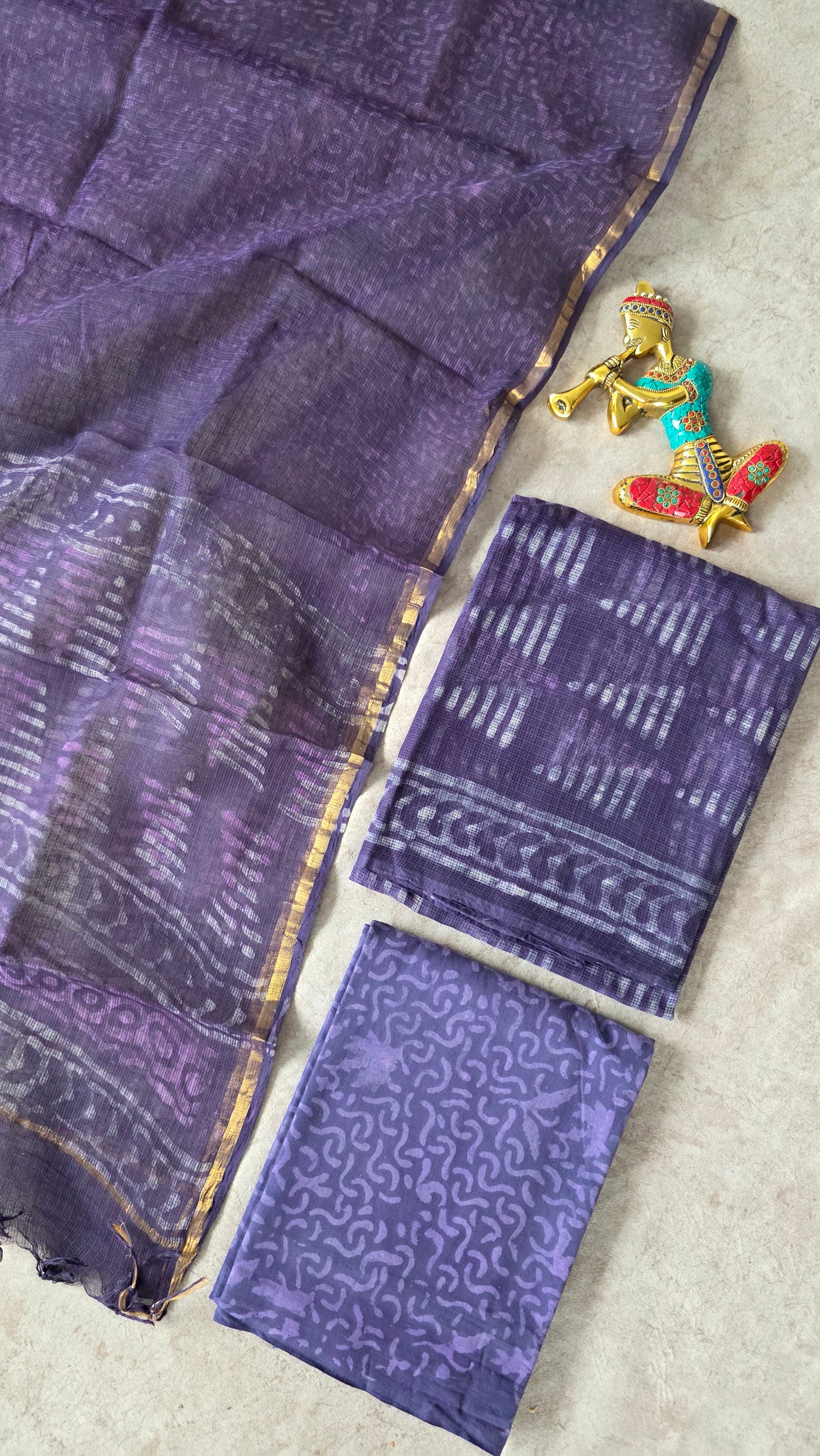 Handblock Jaipuri Kota doria set - JA717