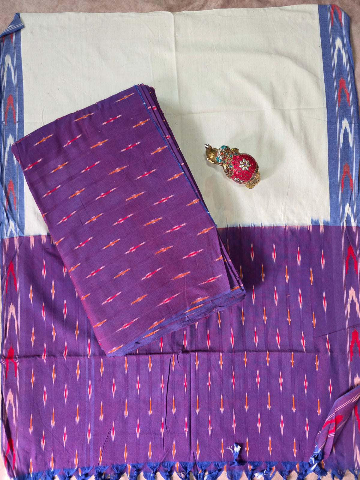 Pochampally ikkat cotton set -WW344