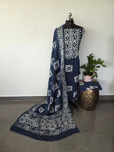 Schiffli batik cotton set - BA214