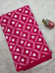 Handloom double ikkat  running material - WW417