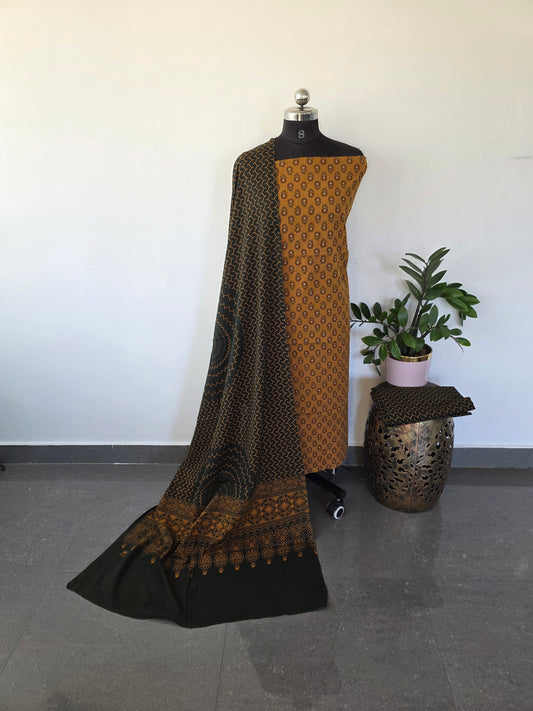 Pure kantha Ajrakh cotton set - VC23